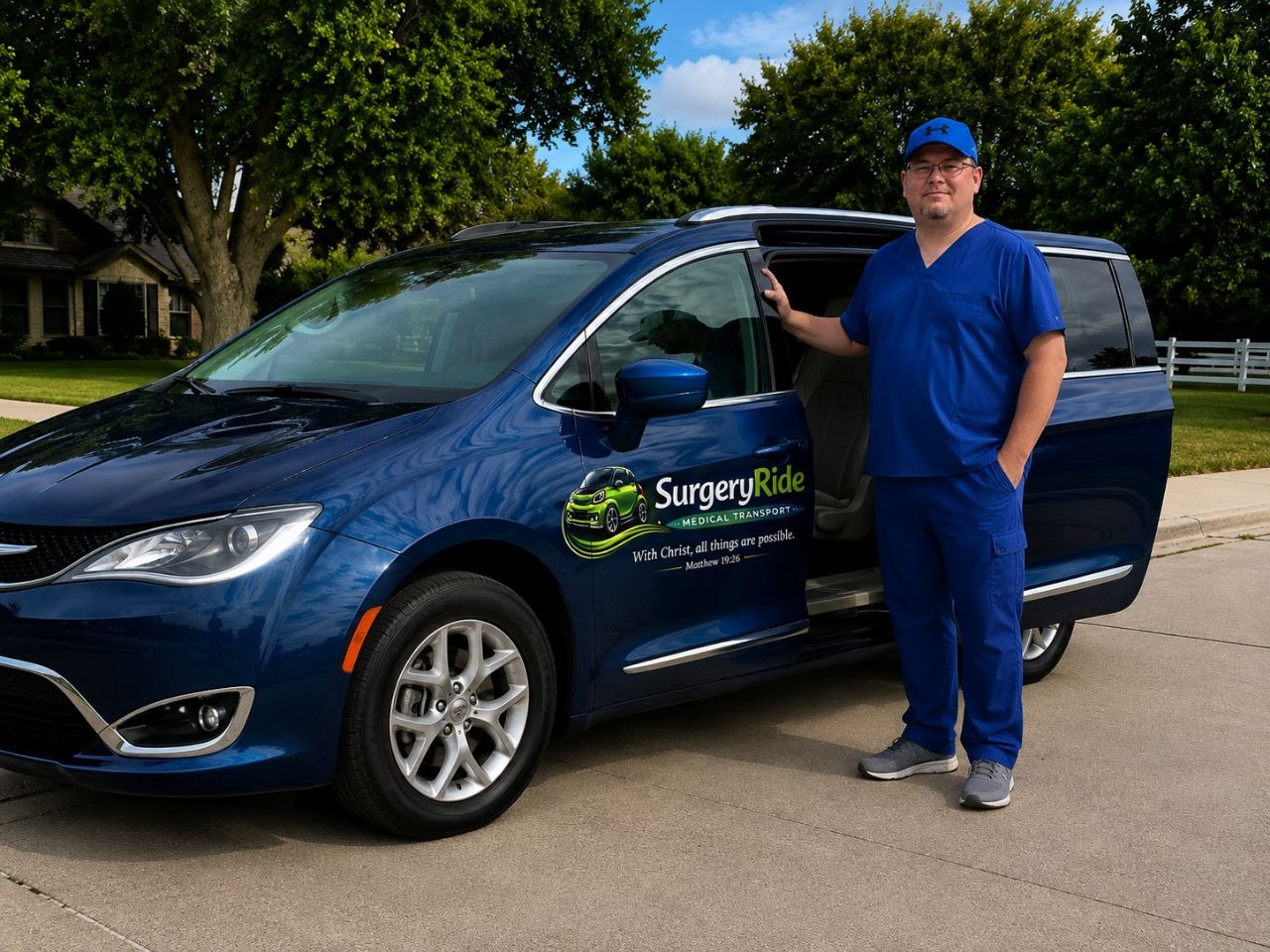 SurgeryRide team member providing patient support